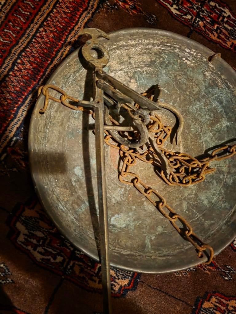 Antiek brons weeginstrument unster, Ophalen of Verzenden