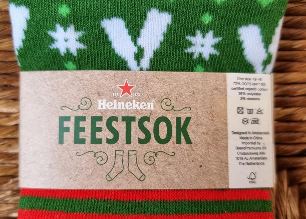Heineken feestsok - kerstsok - collectors item 2018 - NIEUW, Ophalen of Verzenden, Nieuw, Overige typen, Heineken