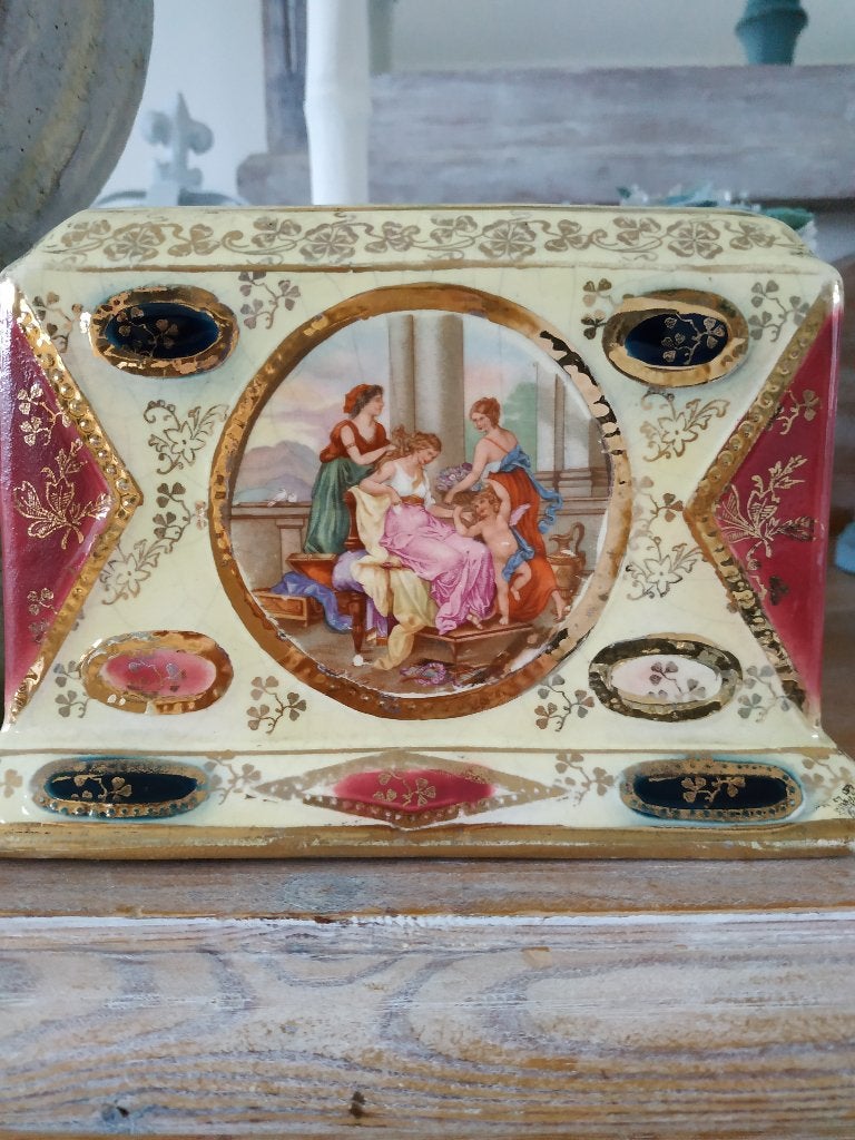 2x Royal vienna SOKKEL met patent nr  22883, Antiek en Kunst, Ophalen