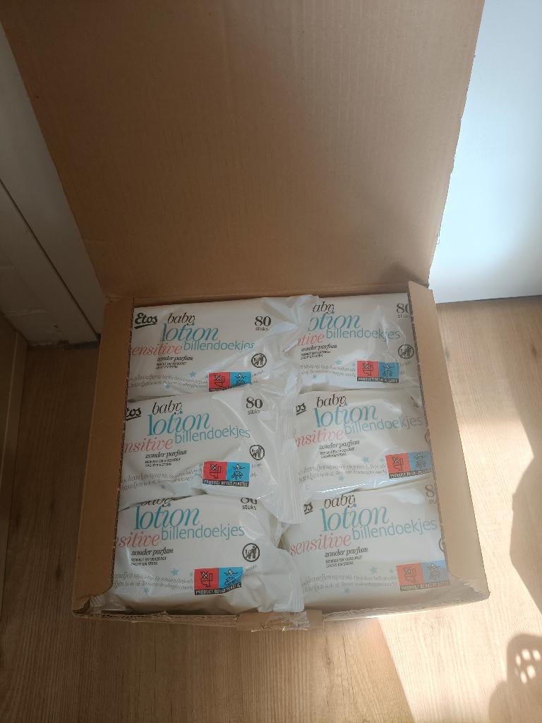 Etos Baby Lotion Sensitive Billendoekjes megabox, Kinderen en Baby's, Badjes en Verzorging, Ophalen of Verzenden, Nieuw, Overige typen