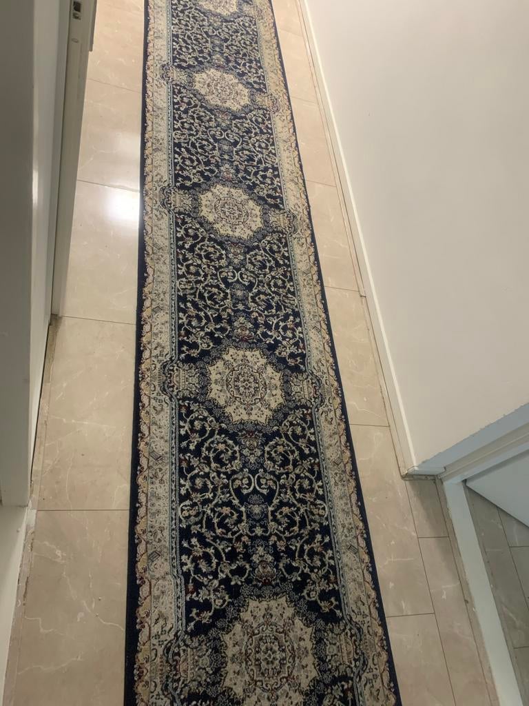 Perzisch tapijt in perfecte staat, Blauw, 200 cm of meer, Zo goed als nieuw, Rechthoekig