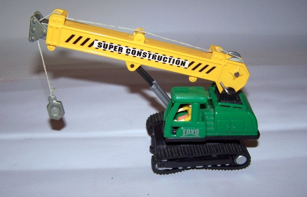 Mooie vintage ToyoToys hijskraan. Izgs., Ophalen of Verzenden, Zo goed als nieuw