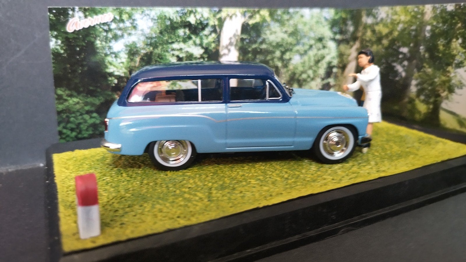 Simca P60 Ranch 1:43 Altaya La Route Bleue RN7 Diorama Pol, Overige merken, Auto, Verzenden, .