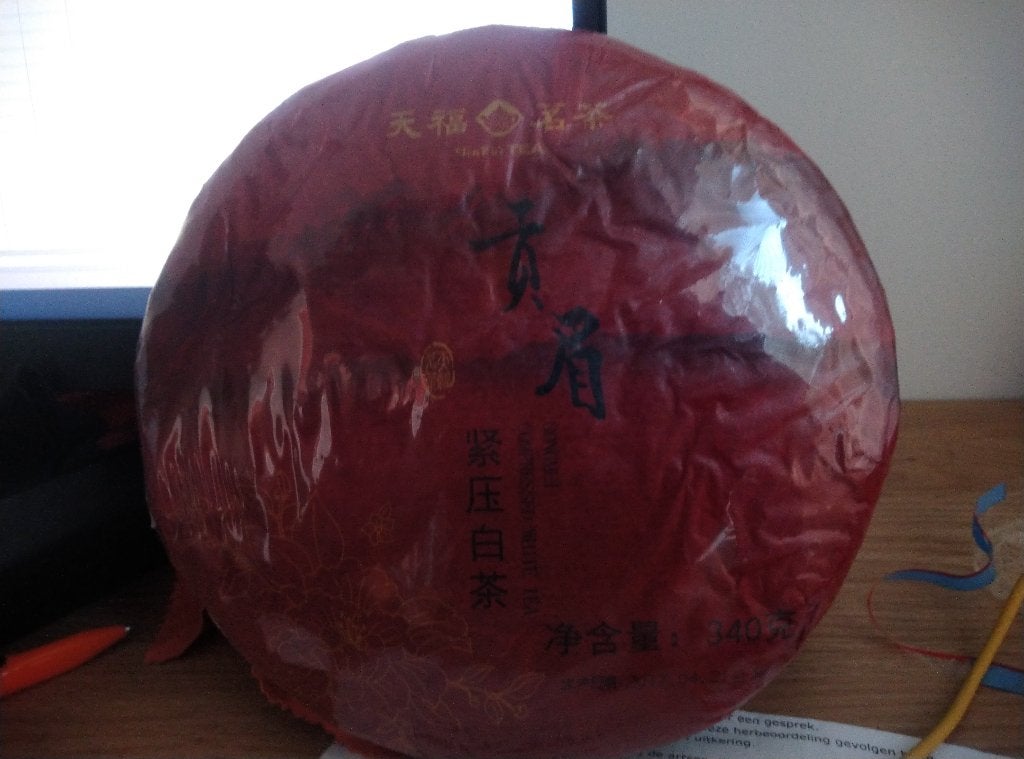 Gongmei compressed White Tea (2017-4-21) 340 gram, Ophalen of Verzenden