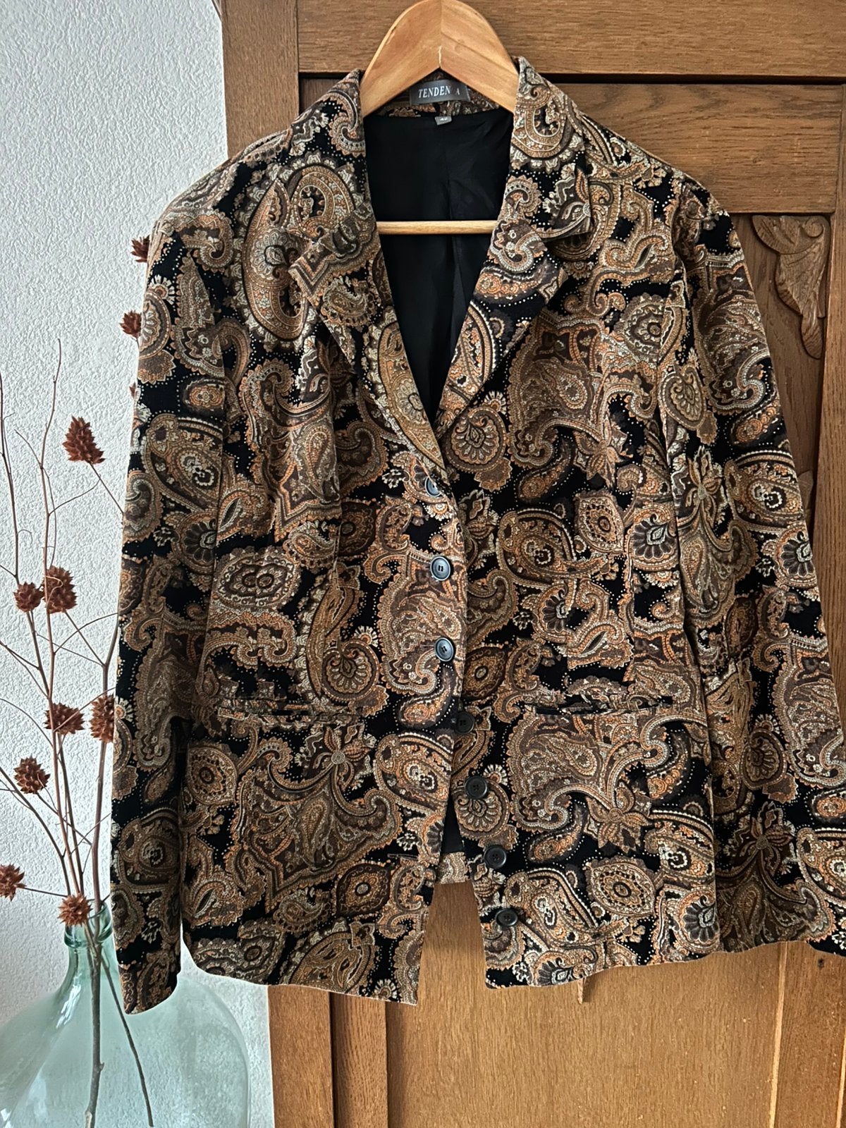 Heel fijn rib jasje Tendenza 42, Kleding | Dames, Ophalen of Verzenden, Zo goed als nieuw, Maat 42/44 (L)