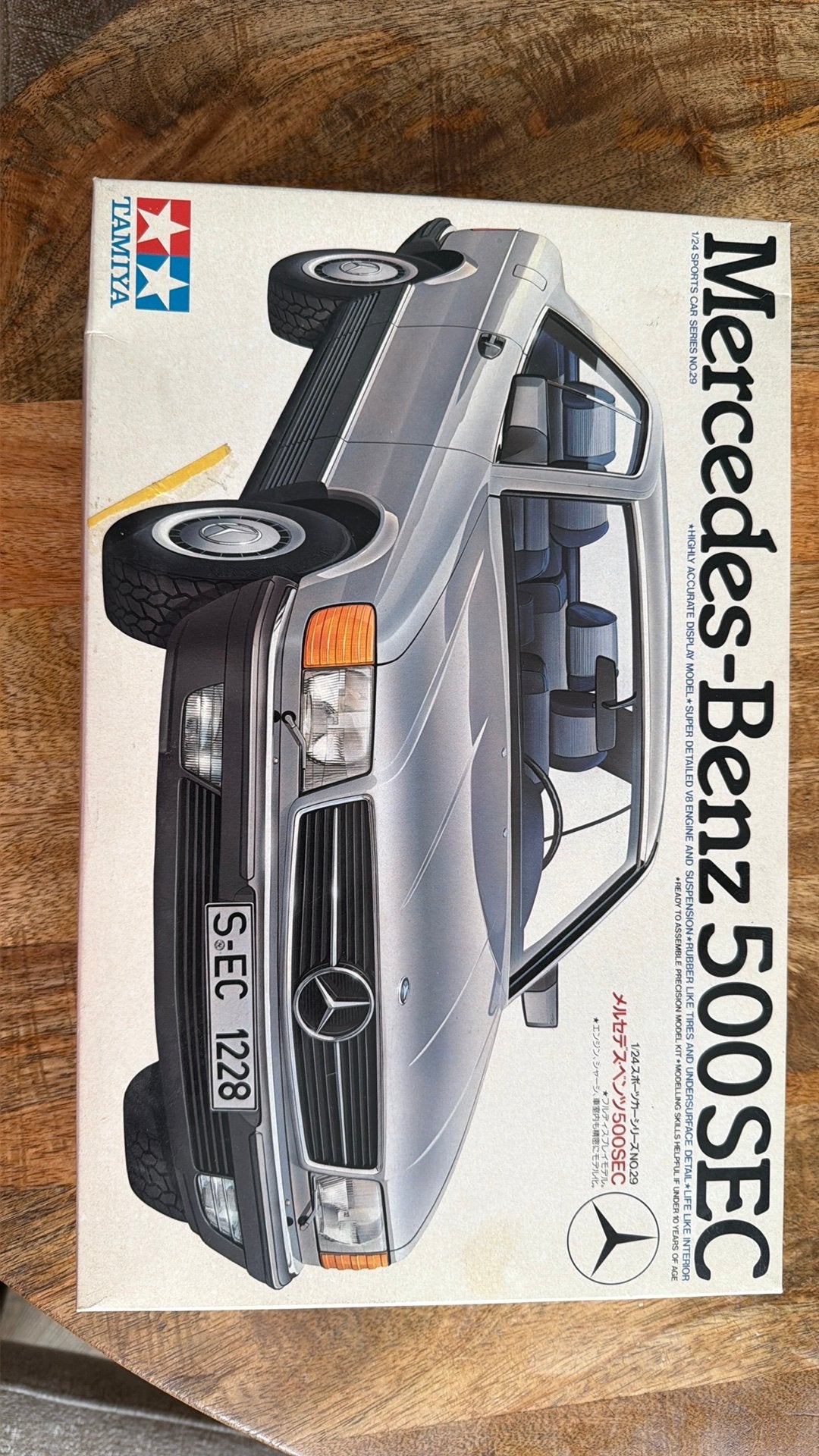 Tamiya mercedes 500 sec, Hobby en Vrije tijd, Ophalen of Verzenden, Groter dan 1:32, Auto, Tamiya