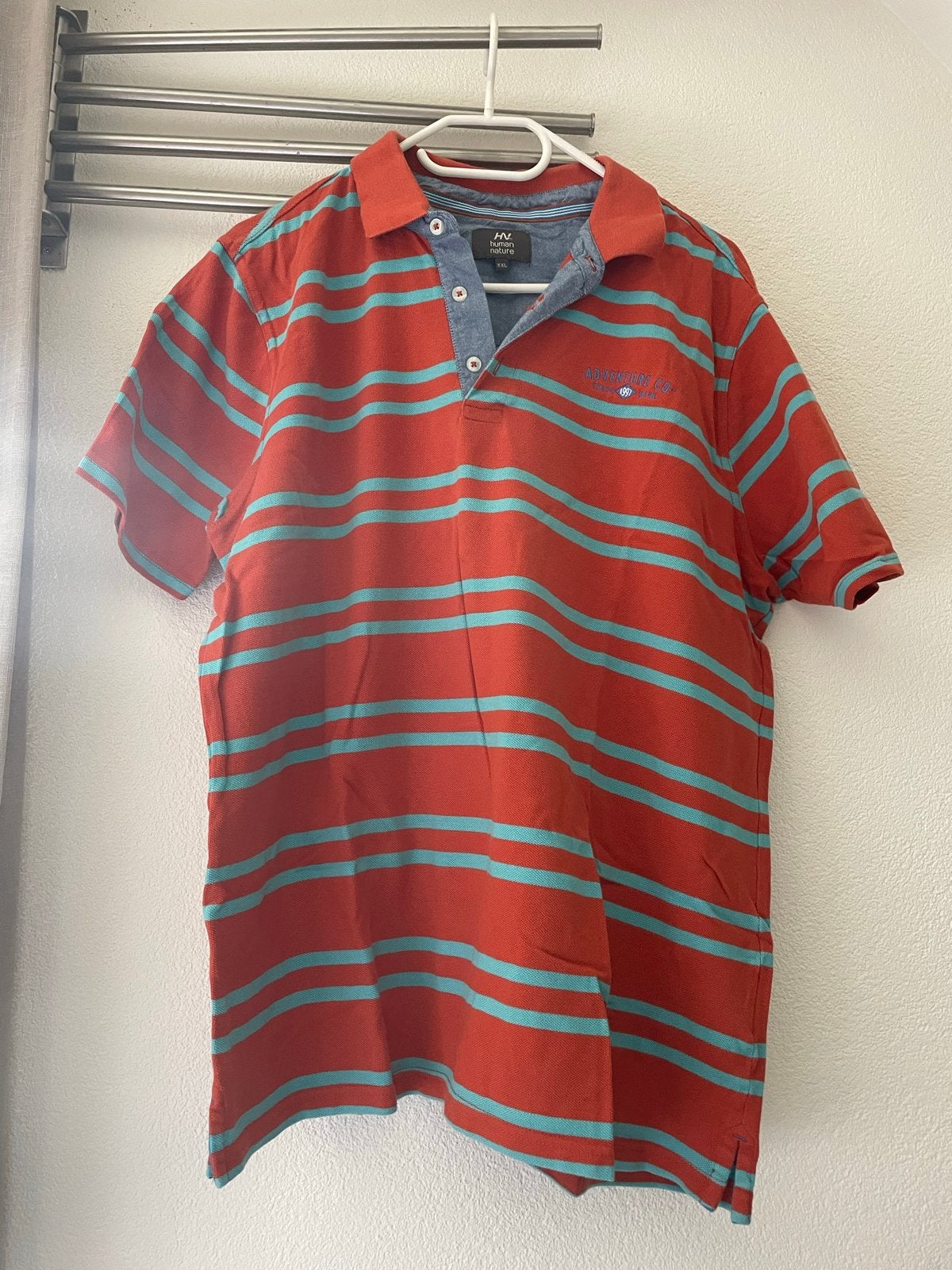 Nieuwe Human Nature polo XXL met jeans kraag, Ophalen of Verzenden, Nieuw, Overige maten, Overige kleuren