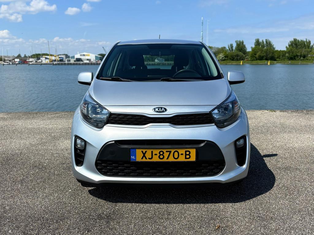 Kia Picanto 1.0 CVVT EconomyPlusLine/Velgen/Airco/NL/1eig/NA, Auto's, Stof, Gebruikt, 4 stoelen, Bedrijf