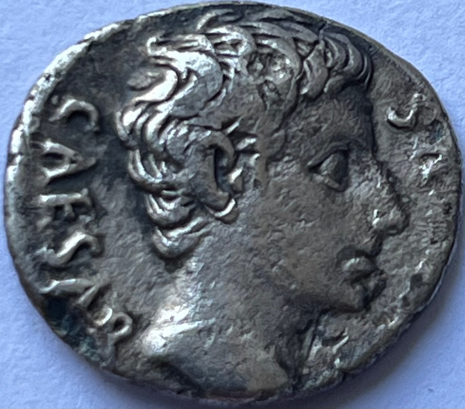Romeinse Rijk denarius keizer Augustus zeldzamer type, Ophalen of Verzenden, Italië, Losse munt, Zilver