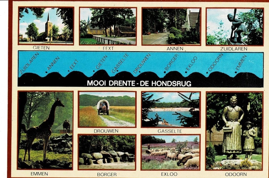 Drenthe, de Hondsrug, Ophalen of Verzenden, Ongelopen, Drenthe