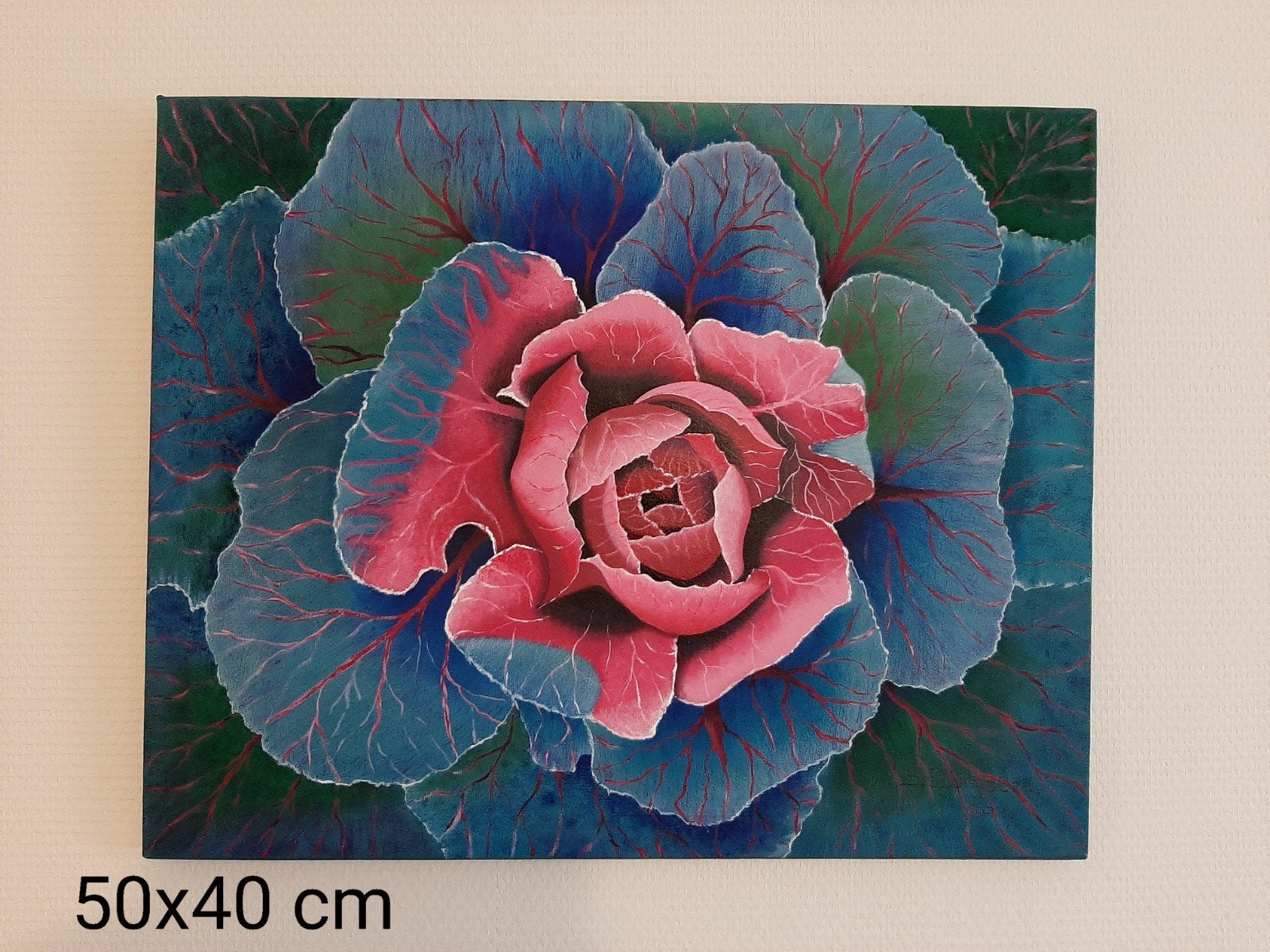 schilderij bloem, Ophalen of Verzenden