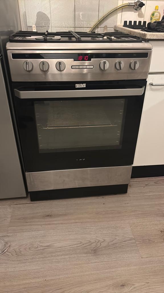 Inventum VFG6034WGRVS (Zo snel mogelijk ophalen), Ophalen, Gebruikt, 4 kookzones, Gas