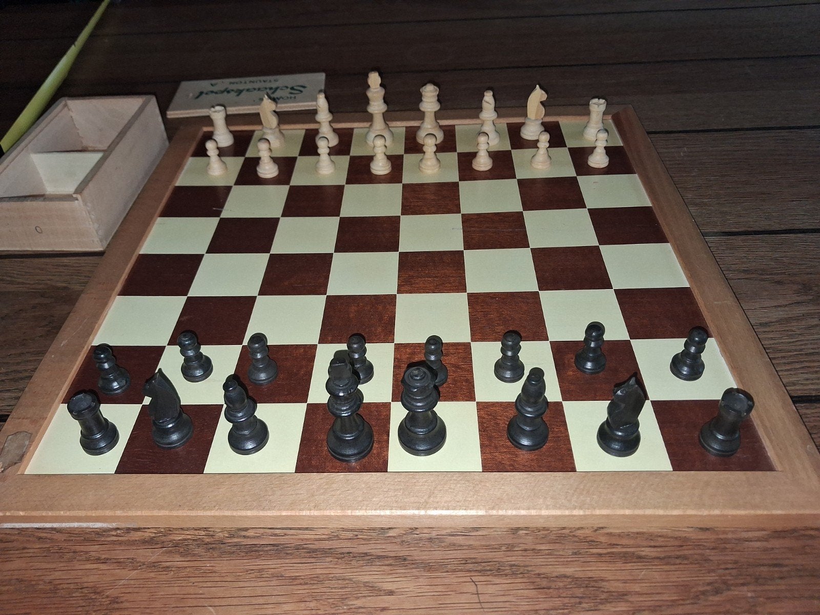 Homas Staunton tempo schaakspel vintage, Ophalen of Verzenden, Zo goed als nieuw