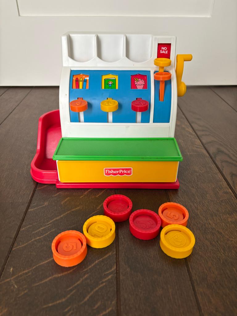 Fisher-Price Kassa Speelgoed met Munten, Ophalen of Verzenden, Speelset