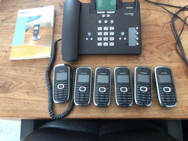 Telefooncentrale ISDN + 6 losse handtoestellen, merk SIEMENS, Telecommunicatie, ISDN en ADSL, Ophalen, Zo goed als nieuw
