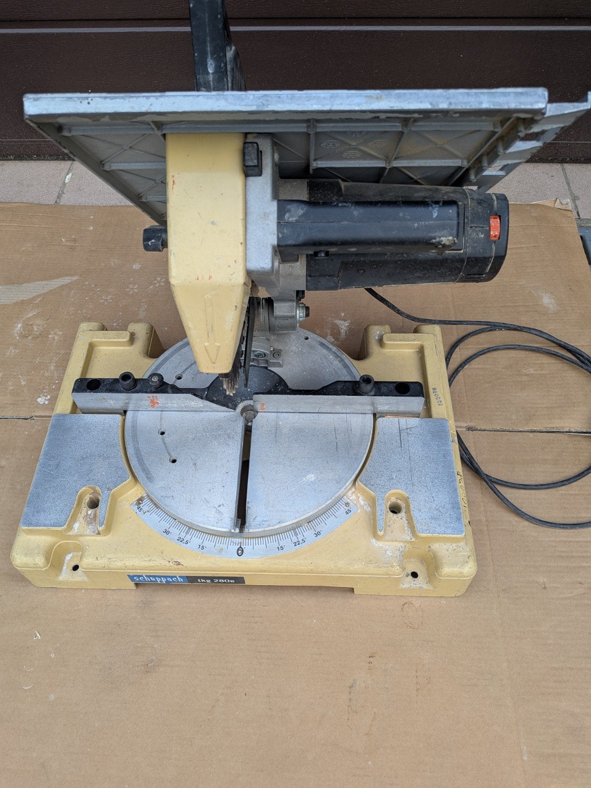 Zaagtafel Scheppach tkg280 e, met afkortzaag., Ophalen, 1200 watt of meer, Cirkelzaag, 70 mm of meer