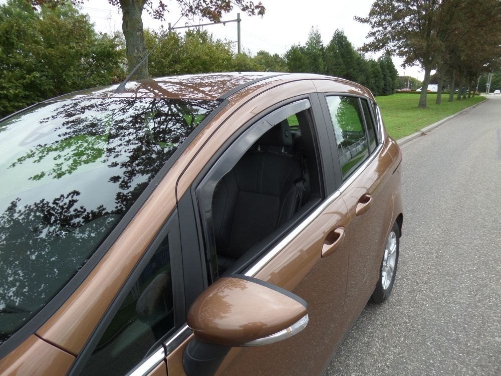 Zijwindschermen ford raamspoilers donker getint oa Fiesta Ka, Ophalen of Verzenden, Nieuw