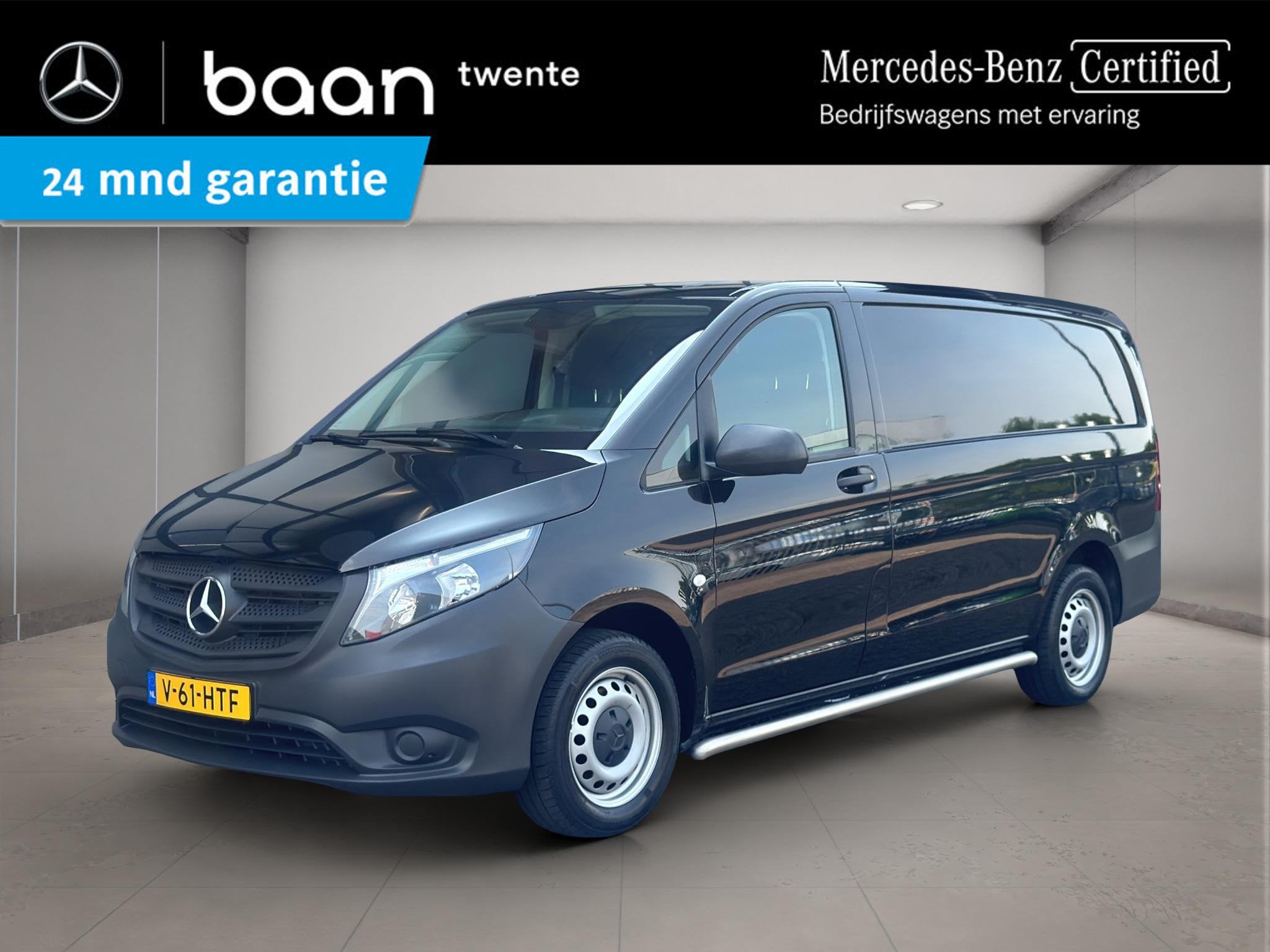 Mercedes-Benz Vito 114 L | Camera | Cruise | Achterdeuren, Auto's, Gebruikt, Euro 6, 2000 kg, Zwart