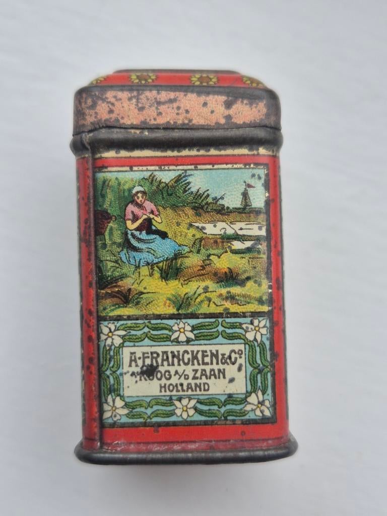 A.Francken Koog aan de Zaan Zaandijk Cacao monster blikje, Verzamelen, Blikken, Ophalen of Verzenden, Gebruikt, Overige
