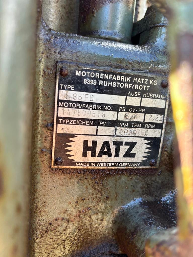 Hatz E85FG Dieselmotor E85 fg, Ophalen of Verzenden, Dieselmotor