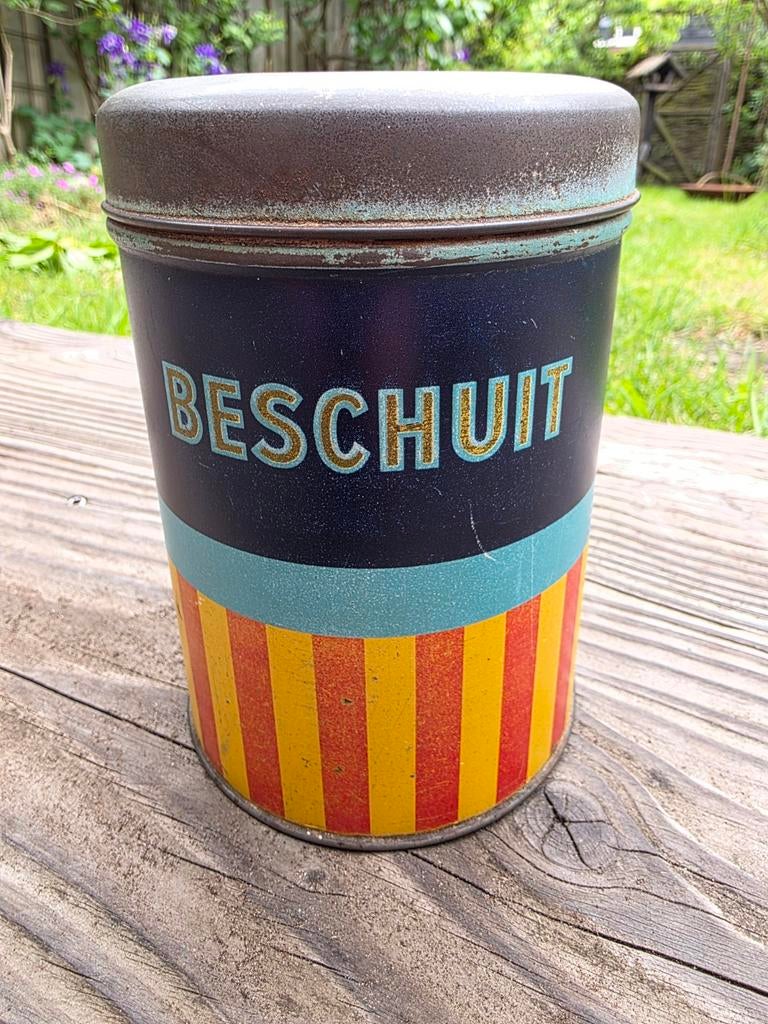 Ark's beschuit blik Heerde 1930, Verzamelen, Blikken, Gebruikt, Beschuit, Overige merken, Ophalen of Verzenden