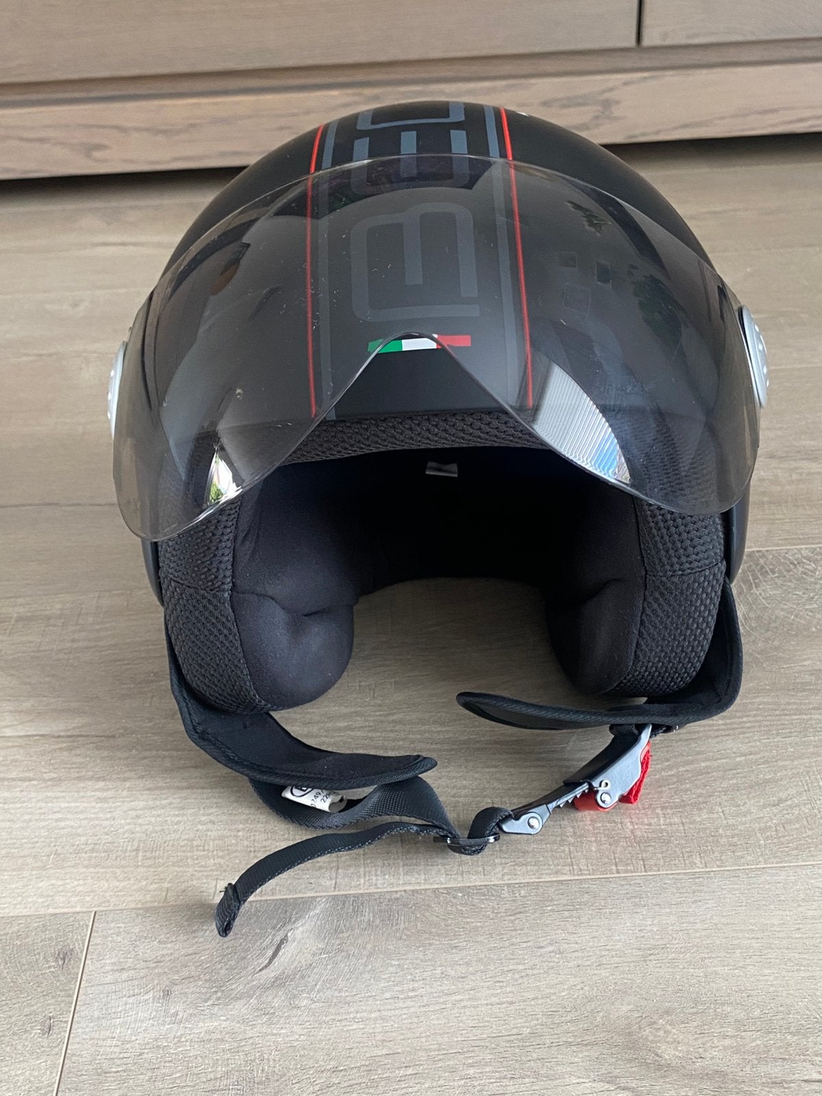 Scooter helm, Fietsen en Brommers, Brommerhelmen, Ophalen of Verzenden, Zo goed als nieuw