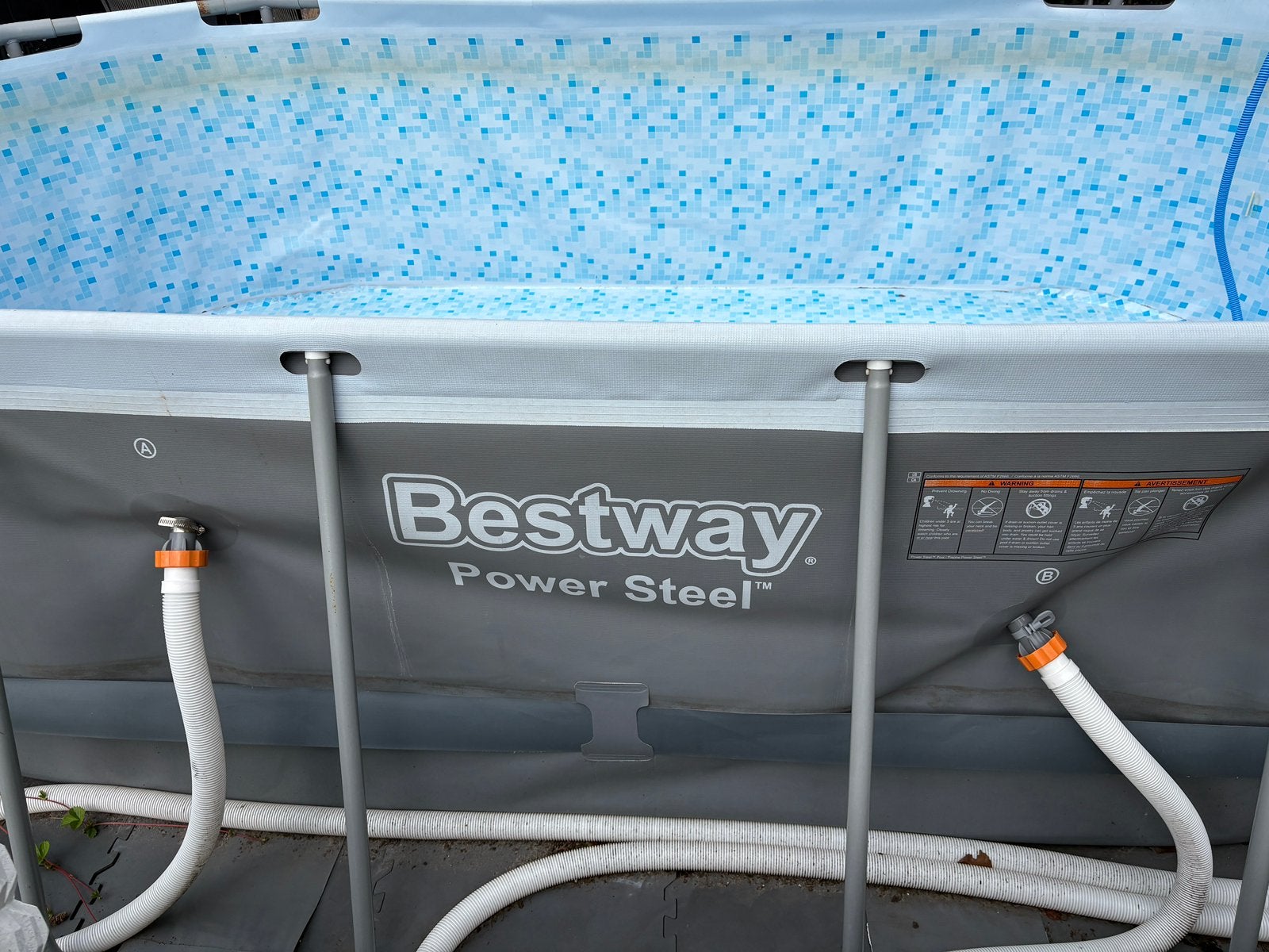 Bestway zwembad, Tuin en Terras, Zwembaden, Ophalen, Minder dan 80 cm, Zo goed als nieuw, Opzetzwembad