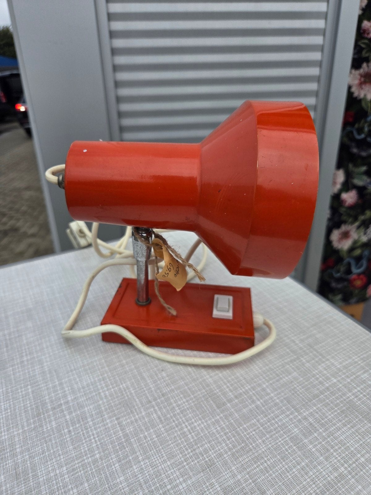 vintage retro Herda V&D wandlamp lamp oranje, Ophalen, Huis en Inrichting