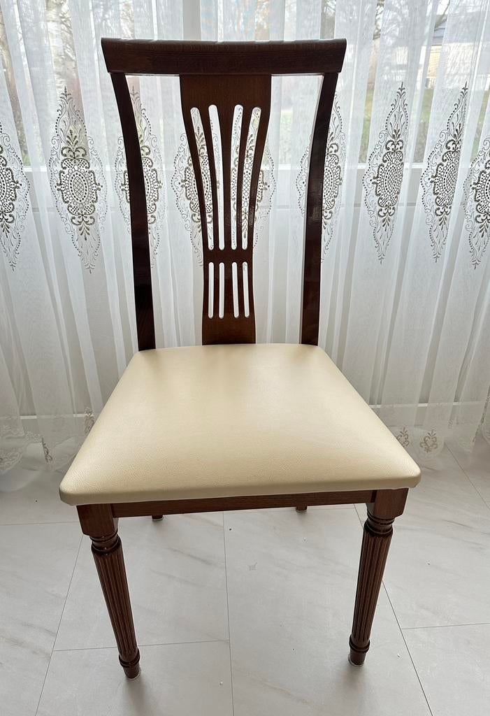 6 klassieke eetkamerstoelen kersenkleur hout | Italiaans, Ophalen, Gebruikt, Bruin, Vijf, Zes of meer stoelen
