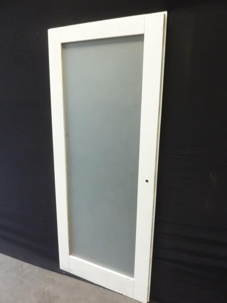 Cando binnendeur 88x211,5cm opdek rechts + groot mat glas, Ophalen, Gebruikt, 80 tot 100 cm, Handelsonderneming Hendriksen