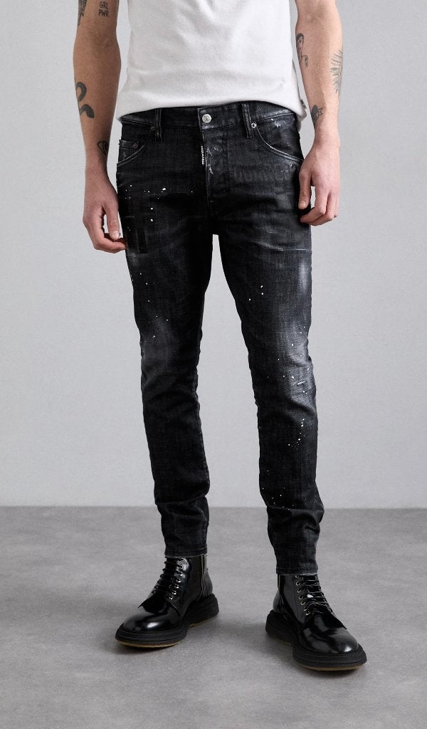 Dsquared jeans skater, Kleding | Heren, Spijkerbroeken en Jeans, Nieuw, W33 - W34 (confectie 48/50), Zwart, Ophalen of Verzenden