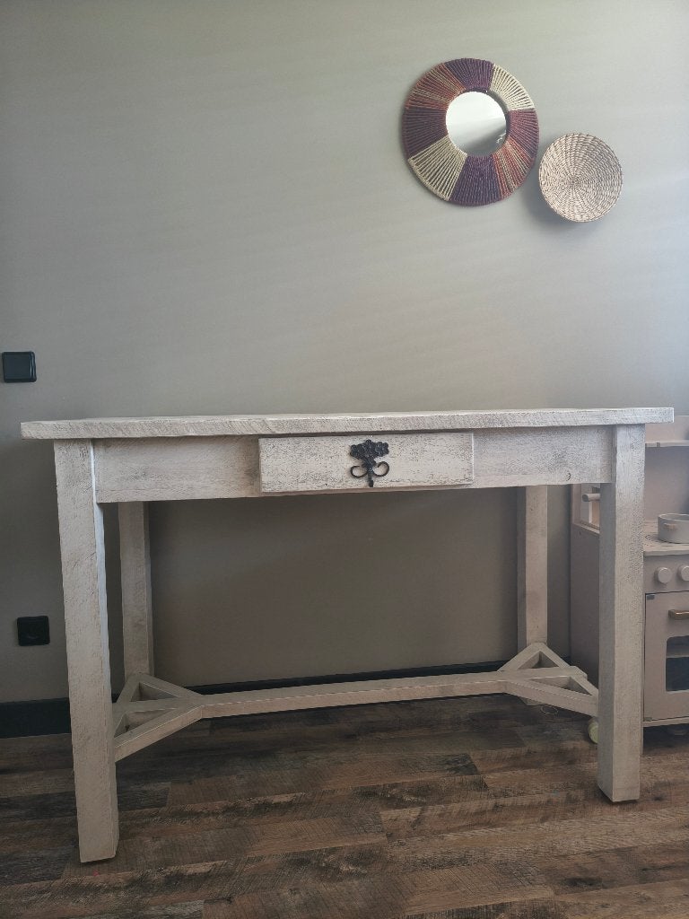 Side table met lade, Ophalen, Overige materialen, 100 tot 150 cm, Rechthoekig