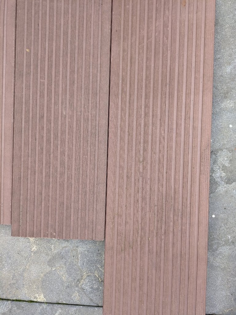 Composiet vlonderplanken 4.5m² incl bevestiging, Ophalen, Gebruikt, Overige typen, Composiet