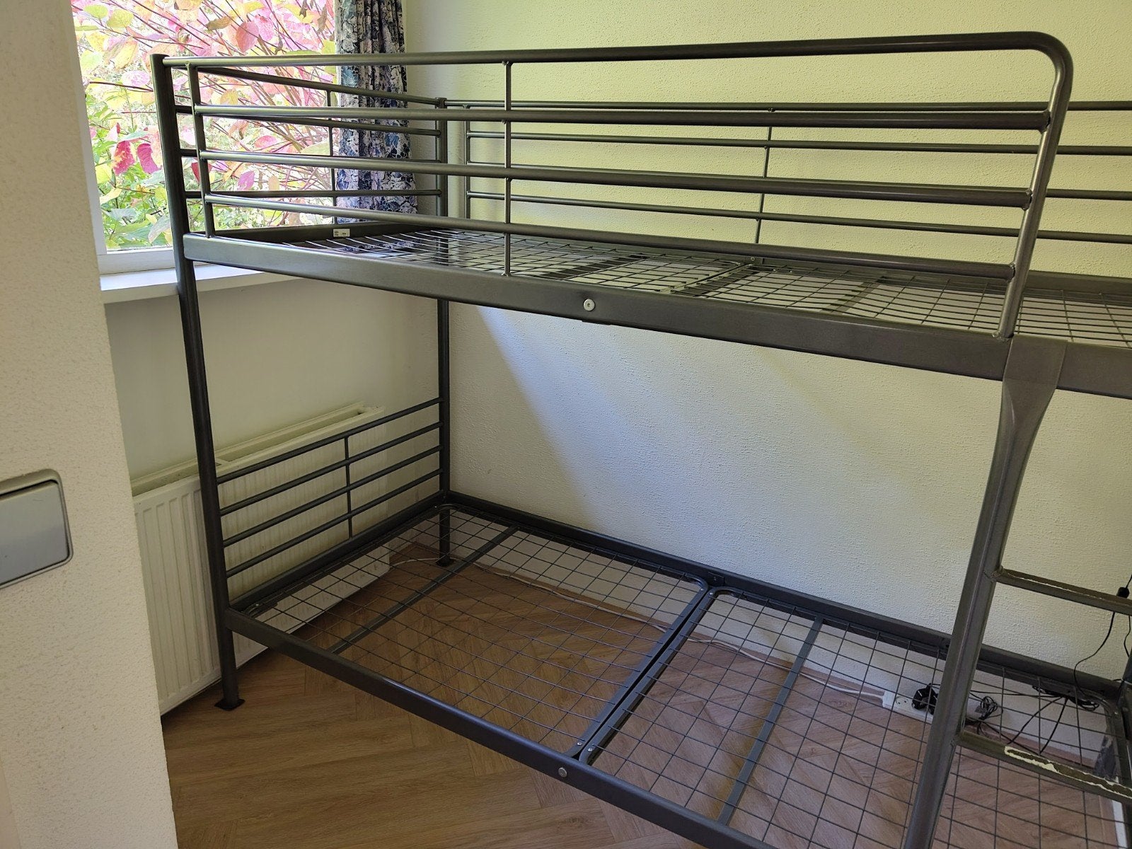stapelbed metaal zwart, Ophalen, Tweepersoons, 80 cm, 200 cm