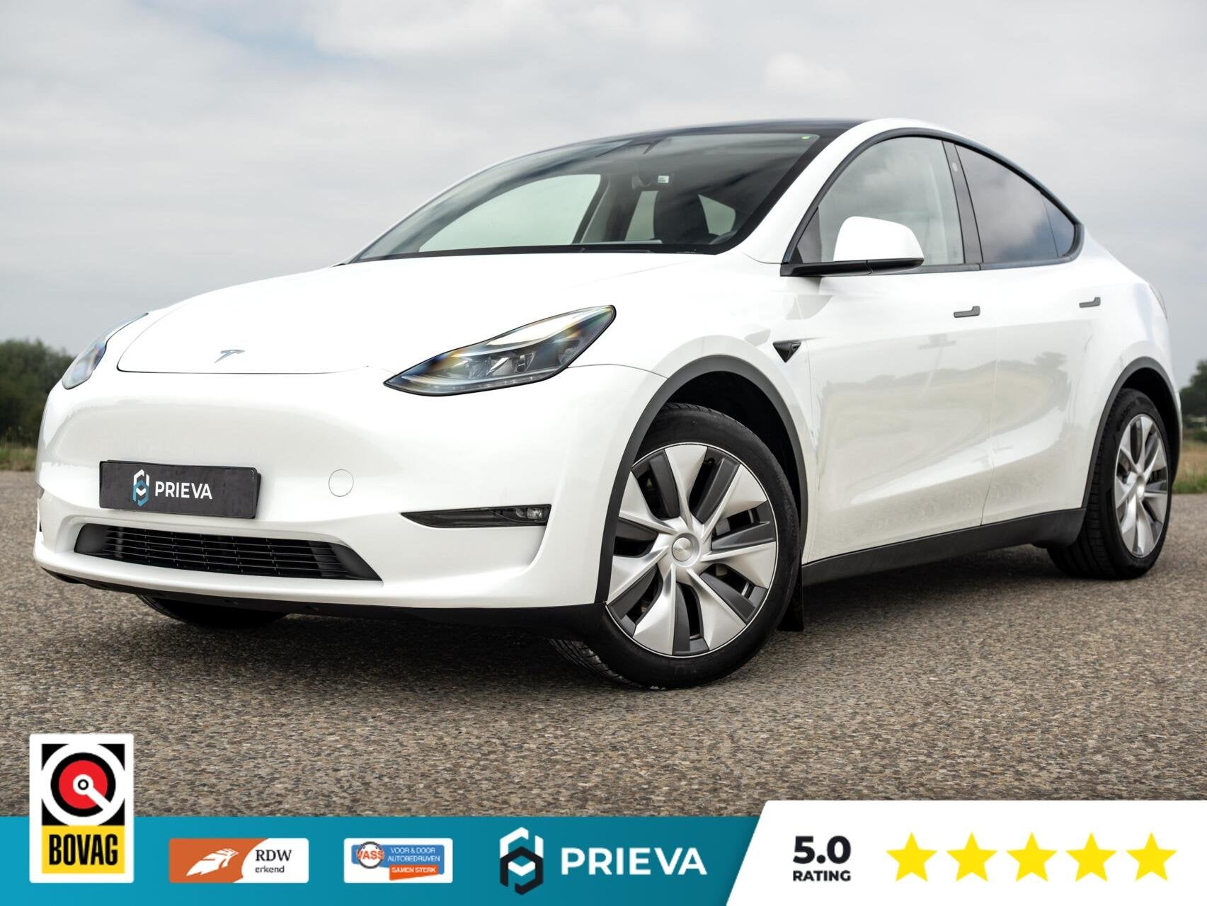 Tesla Model Y Long Range AWD | 513 pk | 2023 | Trekhaak | Pa, Auto's, Automaat, 7 min, Gebruikt, Zwart