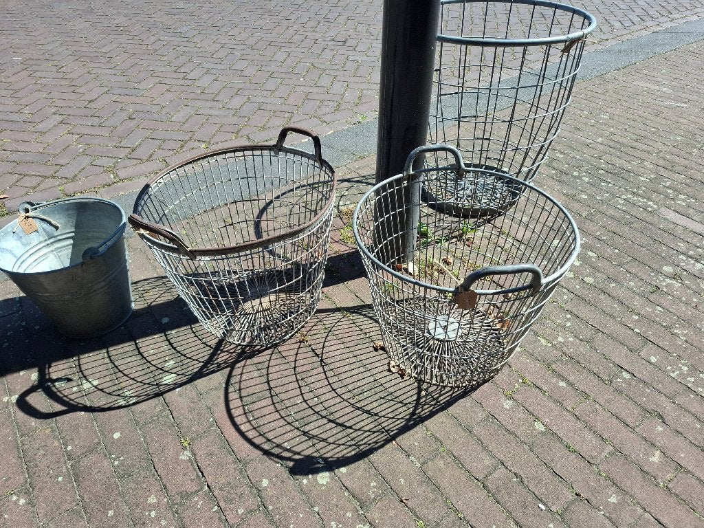 zinken manden, draaidmand, mand, aardappelmand, stoer, Ophalen