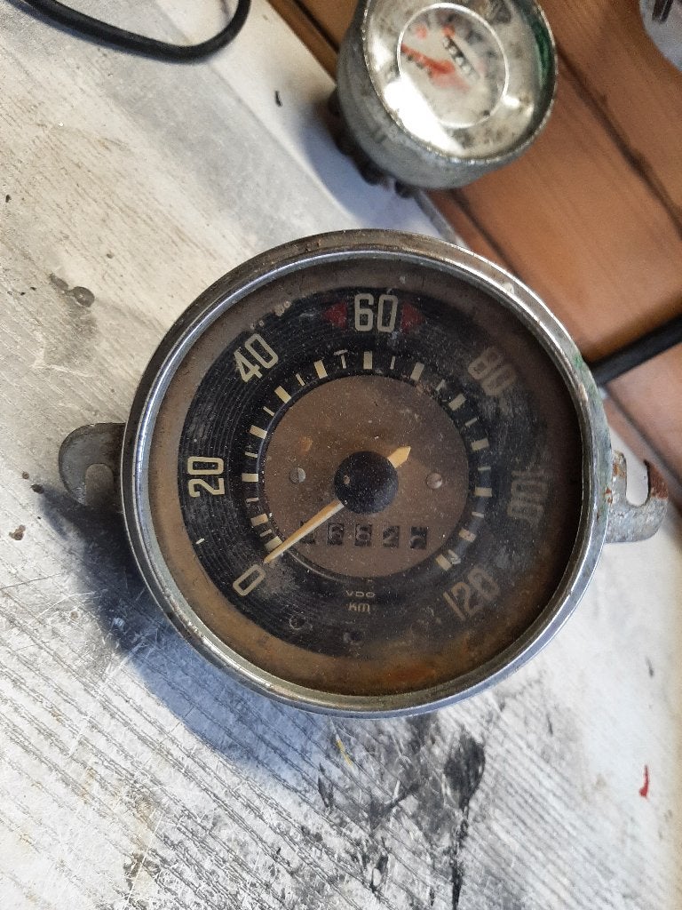 Kilometerteller  oldtimer, Ophalen of Verzenden, Gebruikt