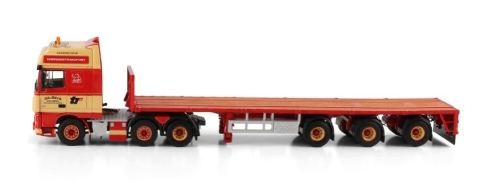 WSI DAF XF 95 + VLAKKE GESTUURDE TRAILER - TORBEN RAFN, Wsi, ., Nieuw, Ophalen of Verzenden