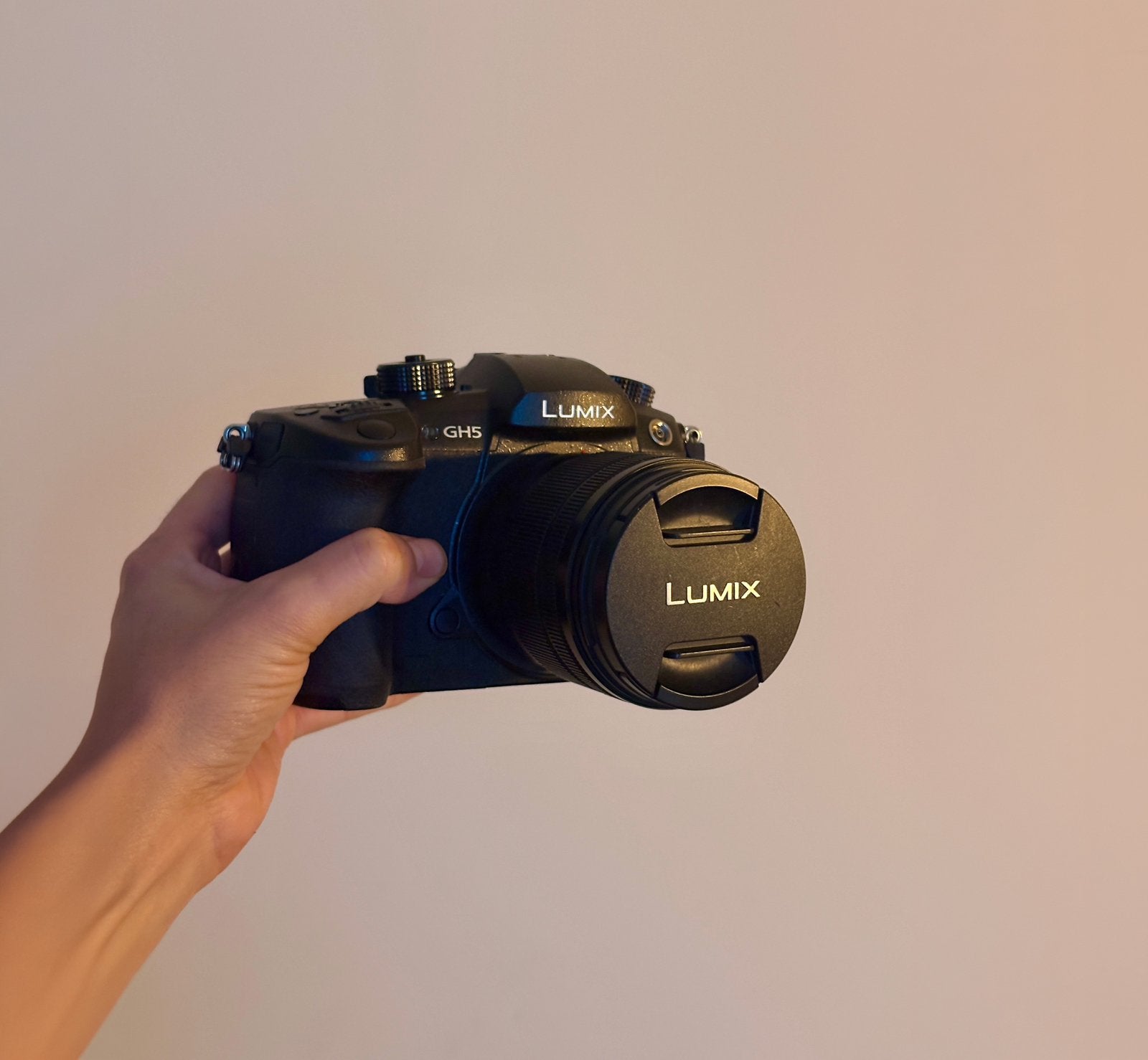 Panasonic Lumix GH5 body + 12-60mm zoomlens + SmallRig cage, Ophalen of Verzenden, Gebruikt, Panasonic, Geen optische zoom