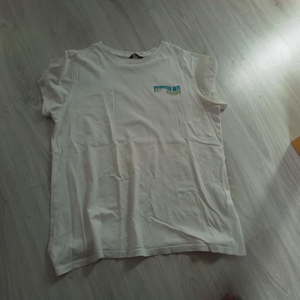 Tshirt, Ophalen of Verzenden, Gedragen, Wit, Korte mouw