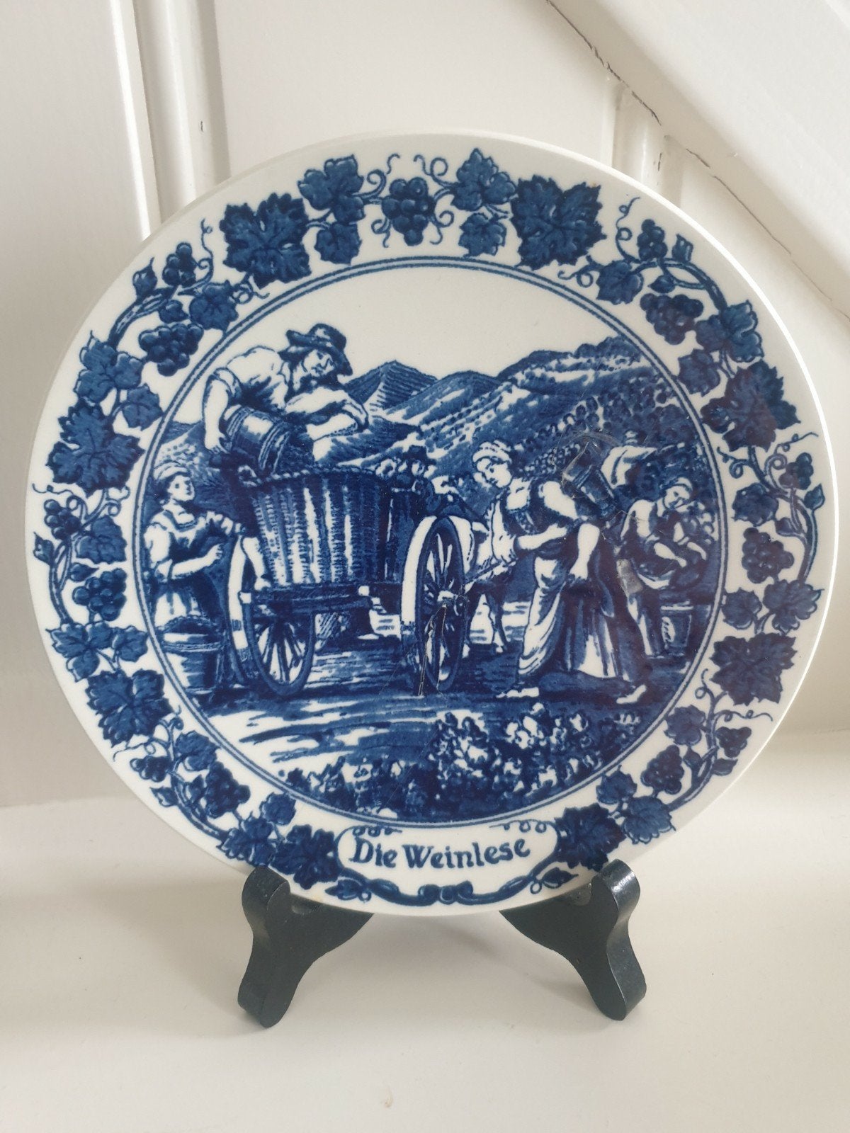 Royal Goedewaagen Wandbord "Die Weinlese" - 15 cm, Ophalen of Verzenden