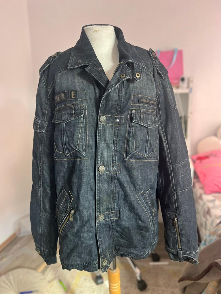 PME Legend Cargo Pilot Denim Jas Maat L, Ophalen of Verzenden, Gedragen, Maat 52/54 (L), Blauw