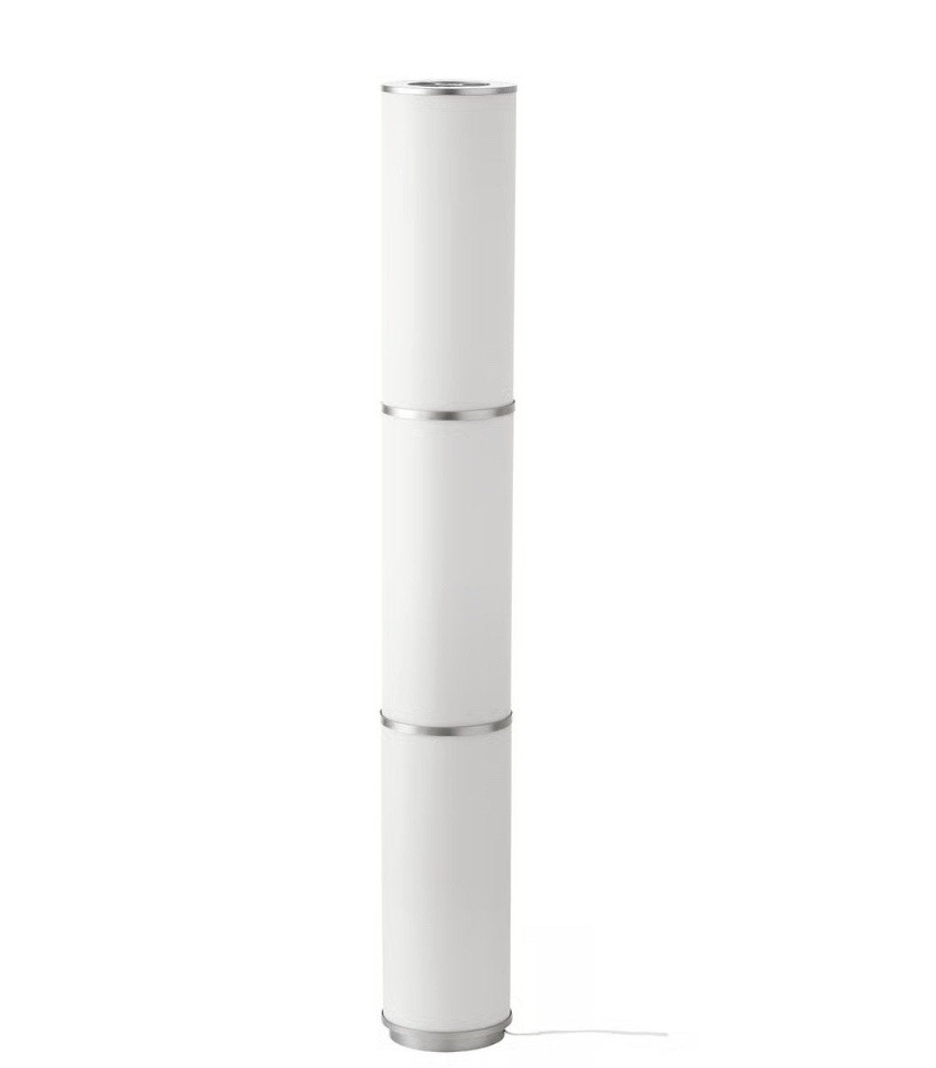 2 stuks - Ikea Vidja Staande Cylinder Lamp Wit - goede staat, Huis en Inrichting, Overige materialen, Gebruikt, 100 tot 150 cm