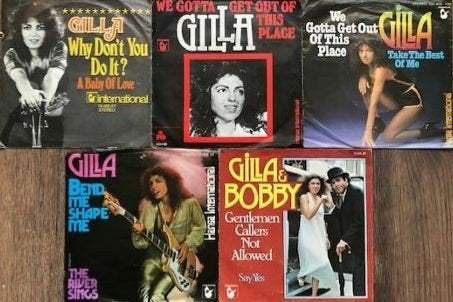 5 Singles van Gilla, Gebruikt, 7 inch, Ophalen of Verzenden, Pop