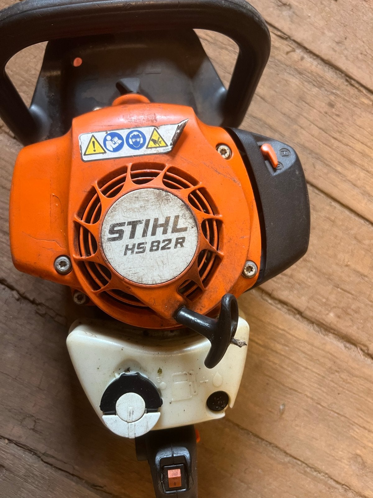 Stihl HS 82 R Heggenschaar - Benzine, Tuin en Terras, Heggenscharen, Ophalen, Gebruikt, Benzine