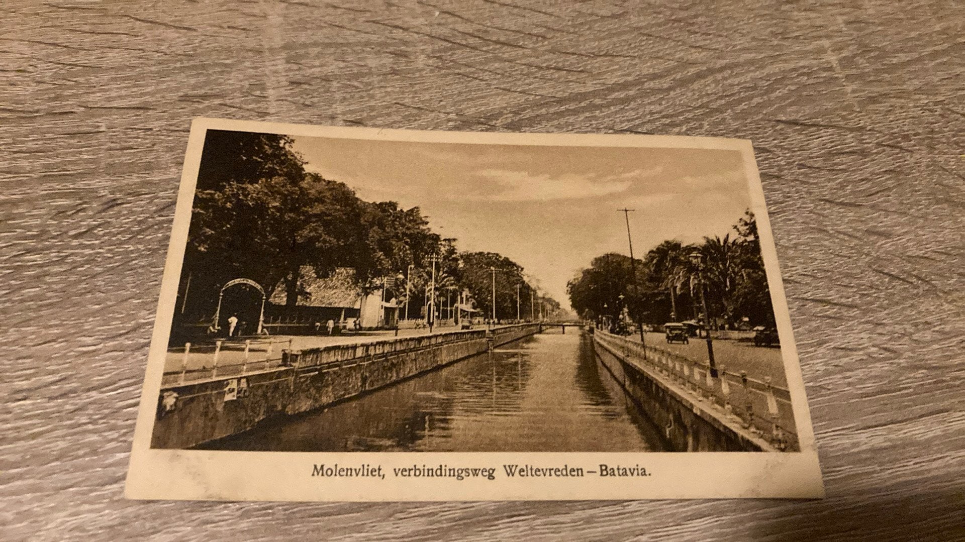 Oude ansichtkaart Batavia Weltevreden Molenvliet Indonesië, Ophalen of Verzenden, 1920 tot 1940, Gelopen