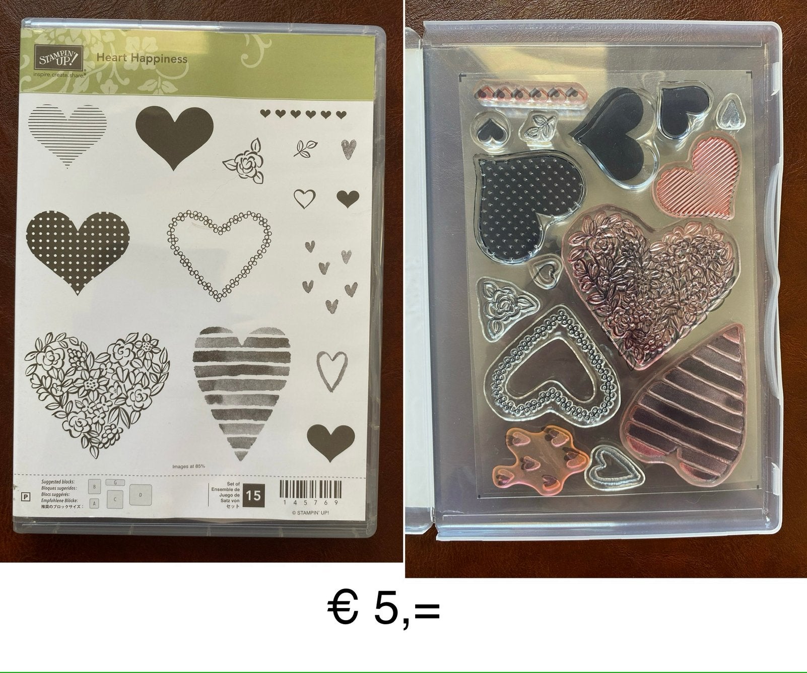 Stampin’ Up stempel sets, Ophalen, Gebruikt