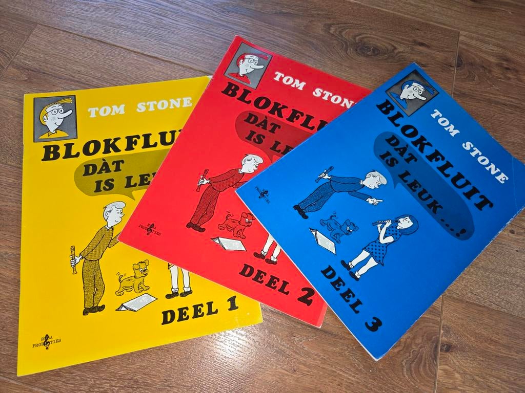 Tom Stone Blokfluit Dat Is Leuk Deel 1, 2 en 3, Muziek en Instrumenten, Bladmuziek, Ophalen of Verzenden