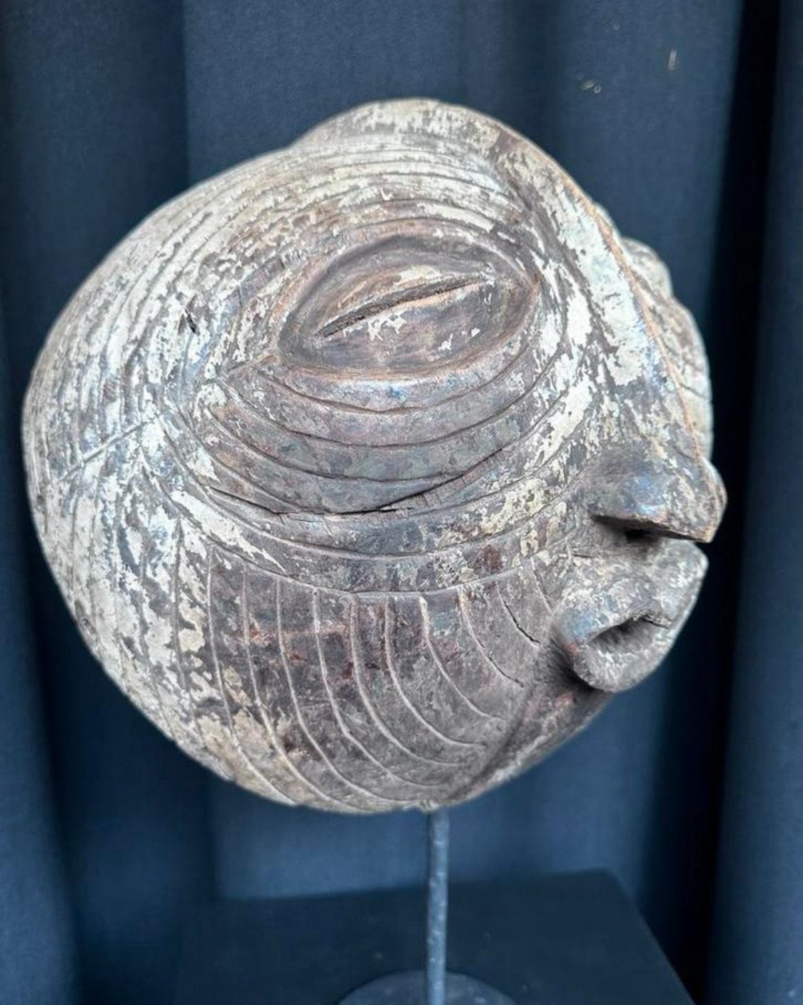 Authentiek LUBA kifwebe masker privé collectie Matadi 1940, Ophalen of Verzenden