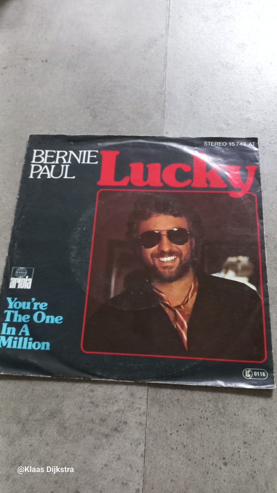 Bernie Paul - Lucky / You're The One In A Million (Vinyl), Ophalen of Verzenden, Gebruikt, 7 inch